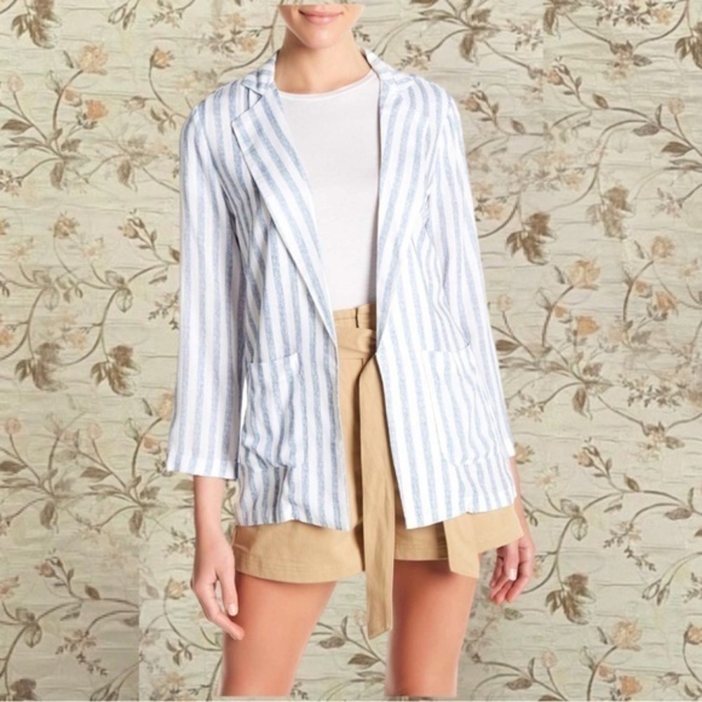 Stripe linen blazer - Picture 5 of 6